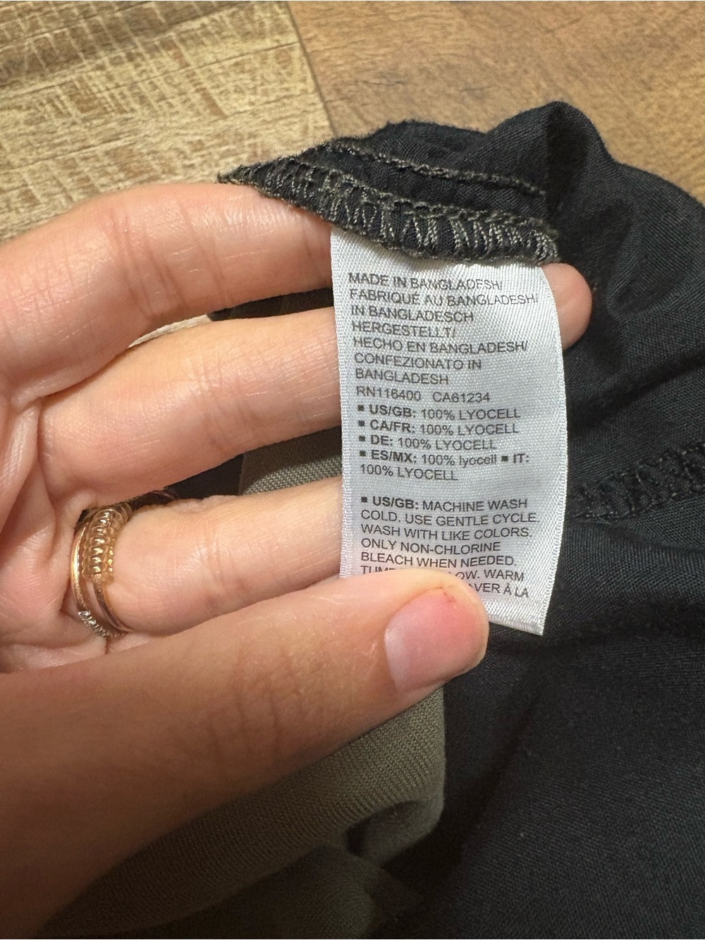 Daily Ritual 100% Lyocell Olive/Gray Joggers Size 13 - Picture 3 of 4